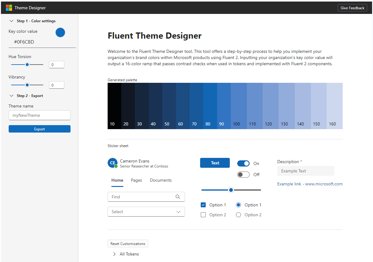 Fluent Theme Designer